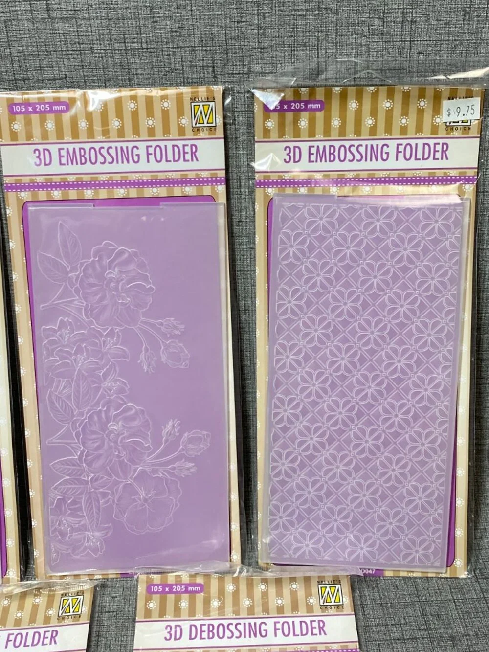 NIP Crafter's Embossing Folders Lot of 5